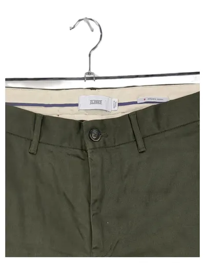 Closed Herren Stoffhose Chino Oliv Khaki Gr. 48 W32 M Casual