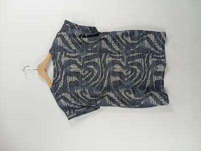 Soyaconcept Damen T-Shirt Gr. 36 S Blau Animal-Print Kurzarm Casual