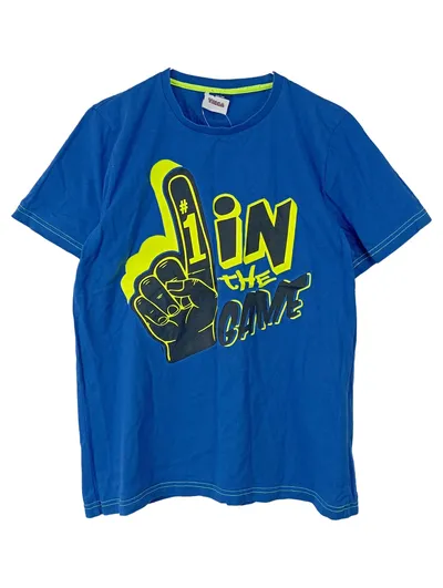 YIGGA Kinder T-Shirt #1 In The Game Blau Gr. 158/164 Baumwolle