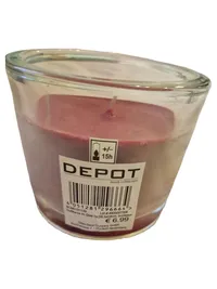 DEPOT Duftkerze im Glas Rot 8x9, 2cm Modern 1