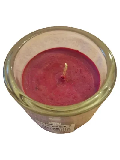 DEPOT Duftkerze im Glas Rot 8x9, 2cm Modern