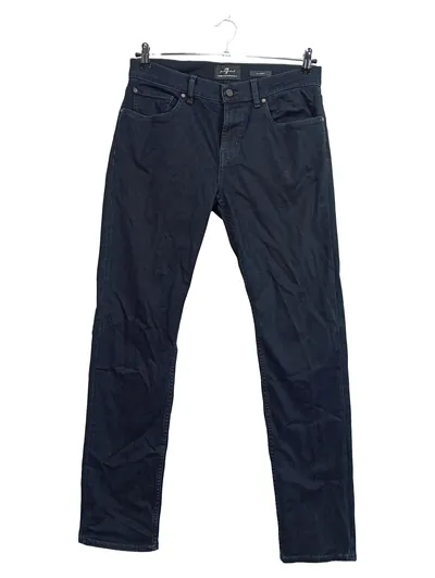 7 For All Mankind Slimmy Herren Jeans Hose Dunkelblau W33 Slim Fit