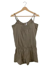 Denim Co. Jumpsuit Oliv Gr. 38 M Casual Spitze Knopfleiste Baumwolle 2