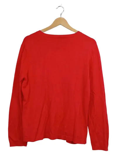 Gerry Weber Edition Strickjacke Damen Gr. 40 L Rot Baumwolle Cardigan