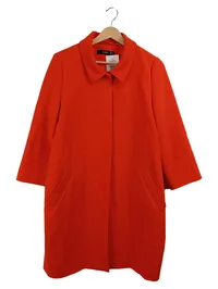 Hallhuber Übergangsmantel Damen Rot Gr. 38 M 3/4-Arm Klassisch 1