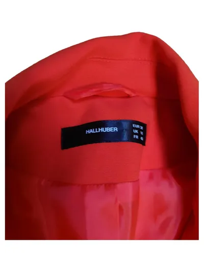 Hallhuber Übergangsmantel Damen Rot Gr. 38 M 3/4-Arm Klassisch