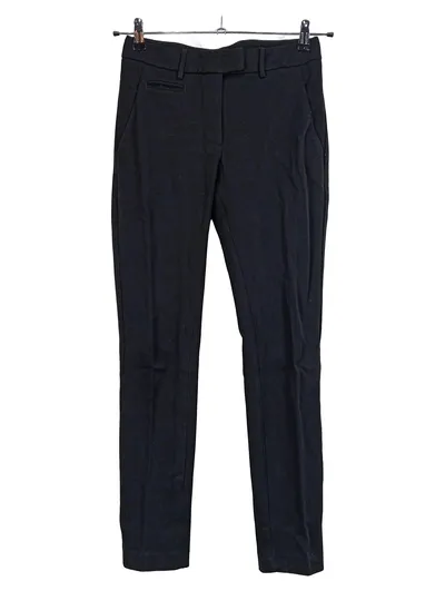 Dondup Damen Stoffhose Schwarz Gr. 38 W29 Klassisch Business