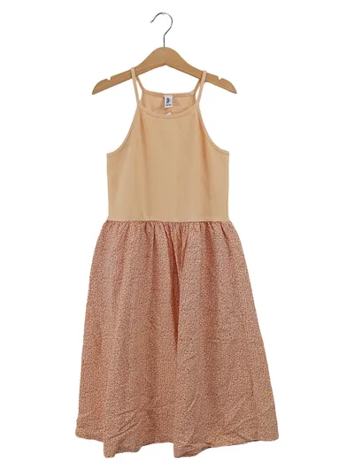 Yigga Mädchen Sommerkleid Freizeitkleid Orange Floral Gr. 146