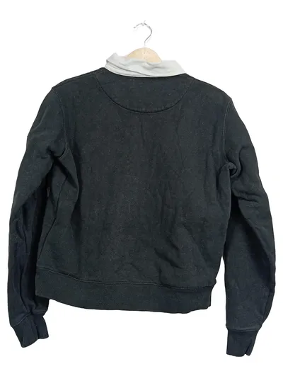 Superdry Damen Pullover Rugby Shirt Schwarz Gr. 36 S Sportlich
