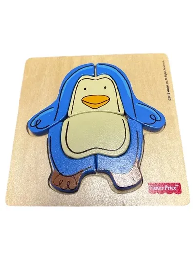 Fisher-Price Holz Steckpuzzle Pinguin Kleinkinder Motorikspielzeug