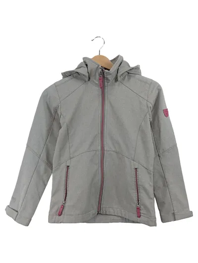 McKINLEY Softshelljacke Kinder Gr. 140 Grau Kapuze Outdoor