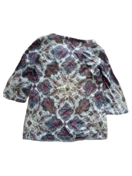 Marc O'Polo Damen Bluse Gr. 40 Paisley Muster Baumwolle Mehrfarbig 3