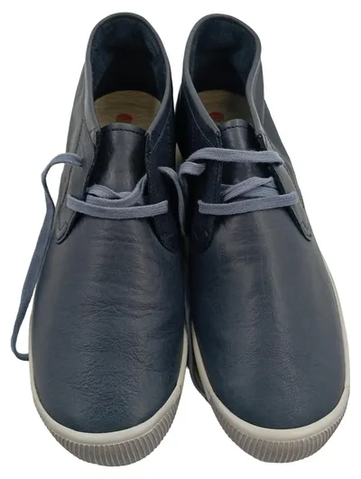 Softinos Sneaker high Damen Blau Leder Gr. 41 Casual