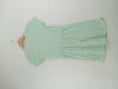 Yigga Mädchen Freizeitkleid Kleid Grün Palmen Meliert Gr. 146