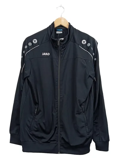JAKO Trainingsjacke Sportjacke Herren Schwarz Gr. 40 L Polyester