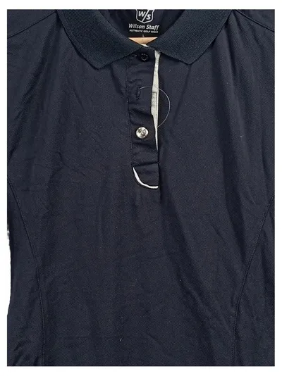 Wilson Staff Damen Poloshirt Schwarz Gr. 40 L Sport Golf Kurzarm