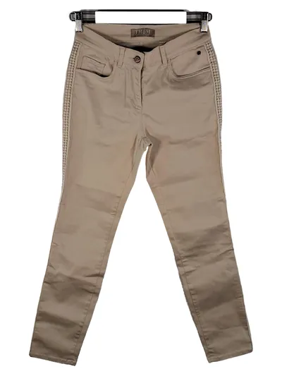 THOM by Thomas Rath Damen Stoffhose Gr. 34 W26 Beige Casual