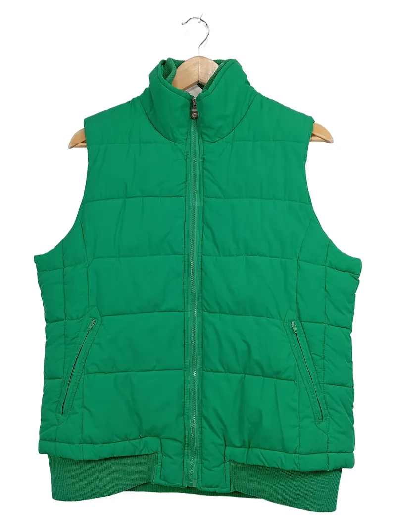 ALEX Damen Steppweste Weste Grün Gr. 42 XL Reißverschluss 1
