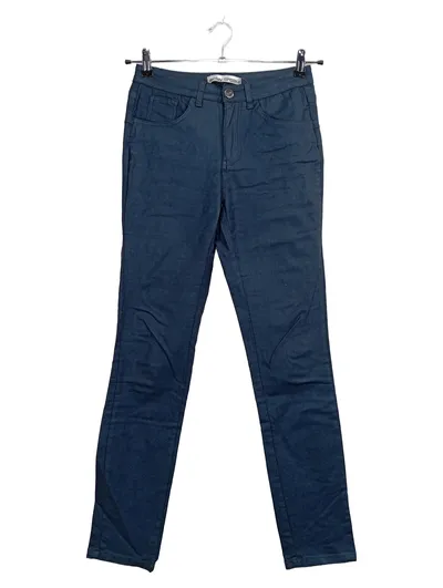 Ashley Brooke Damen Lederhose Blau Gr. 38 W29 M Casual