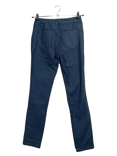 Ashley Brooke Damen Lederhose Blau Gr. 38 W29 M Casual