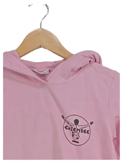 Chiemsee Kapuzenpullover Hoodie Rosa Logo Kinder Gr. 164 Baumwolle
