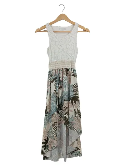 Hailys Sommerkleid Kinder Gr. 146 Mehrfarbig Spitze Floral Asymmetrisch