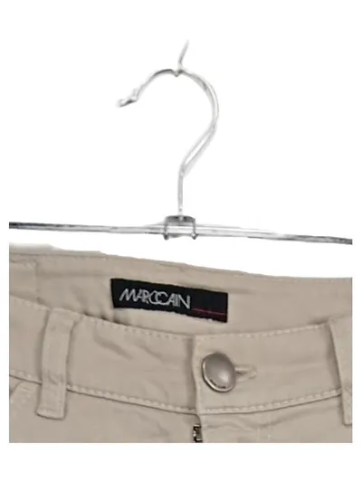 Marc Cain Damen Stoffhose Beige Gr. 34 W26 Spitze Fransen