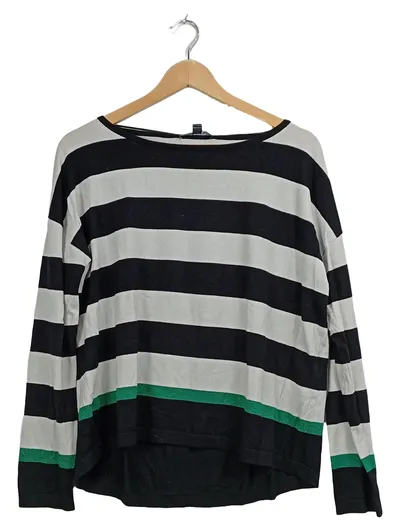 Comma Damen Pullover gestreift Mehrfarbig Gr. 40 L Casual Baumwolle