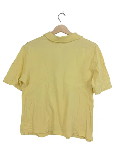 Canda Damen Poloshirt Gelb Gr. 38 M Kurzarm Casual
