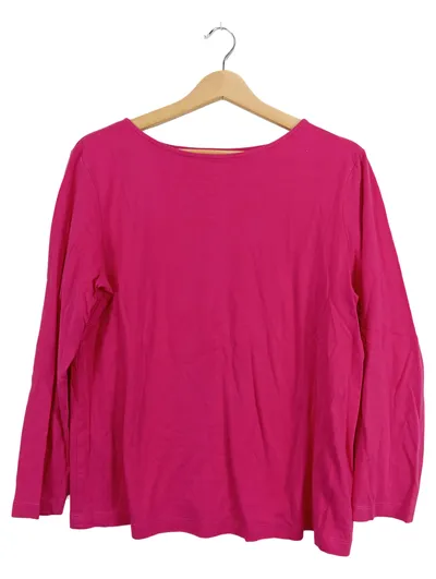 Christian Berg Damen Langarmshirt Gr. 46 Pink Basic Baumwolle
