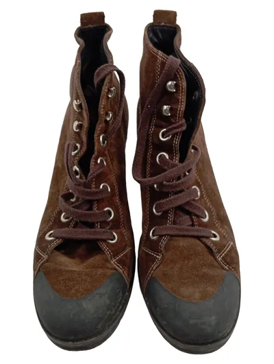 Paul Green Damen Schnürstiefel Braun Wildleder Größe 40.5 Casual