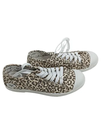 Le Temps des Cerises Sneaker Low Damen Gr. 37 Leopard Beige Canvas