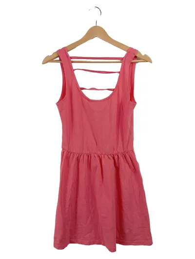 INSIDE Sommerkleid Rosa Gr. 40 L Cut-Outs Rücken Casual Freizeit