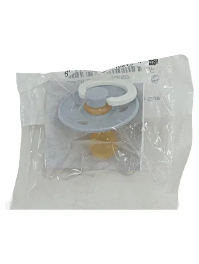 BIBS Beruhigungssauger Colour Schnuller Latex Cloud Glow Gr. 1 Grau