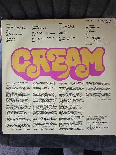 Cream Disraeli Gears Vinyl LP Album Amiga Rock Schallplatte