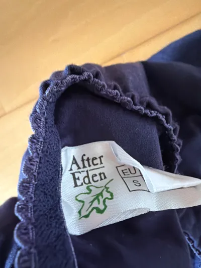 After Eden Damen Slip Spitze Dunkelblau Gr. S Baumwolle Elasthan