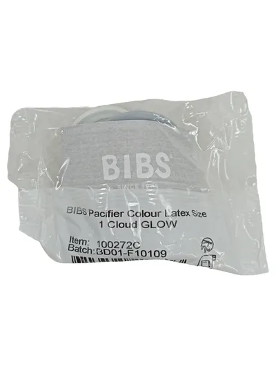 BIBS Beruhigungssauger Colour Schnuller Latex Gr. 1 Cloud Glow Grau