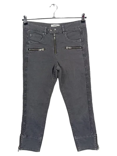 Isabel Marant Étoile Damen Jeans Straight Leg Grau Gr. 40 W31 Reißverschluss