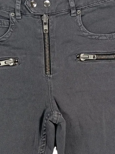 Isabel Marant Étoile Damen Jeans Straight Leg Grau Gr. 40 W31 Reißverschluss