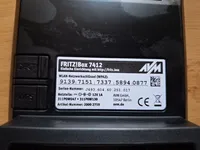 AVM FRITZ!Box 7412 WLAN Router Schwarz 1&1 Edition inkl. Zubehör 3