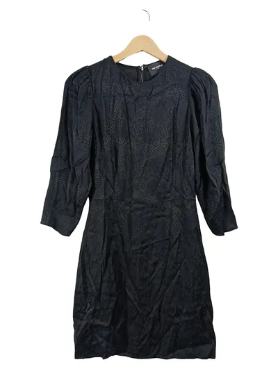 The Kooples Damen Etuikleid Gr. 40 Schwarz Tierdruck Festlich