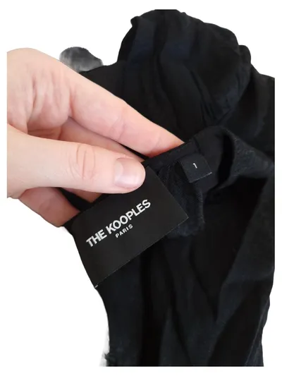 The Kooples Damen Etuikleid Gr. 40 Schwarz Tierdruck Festlich