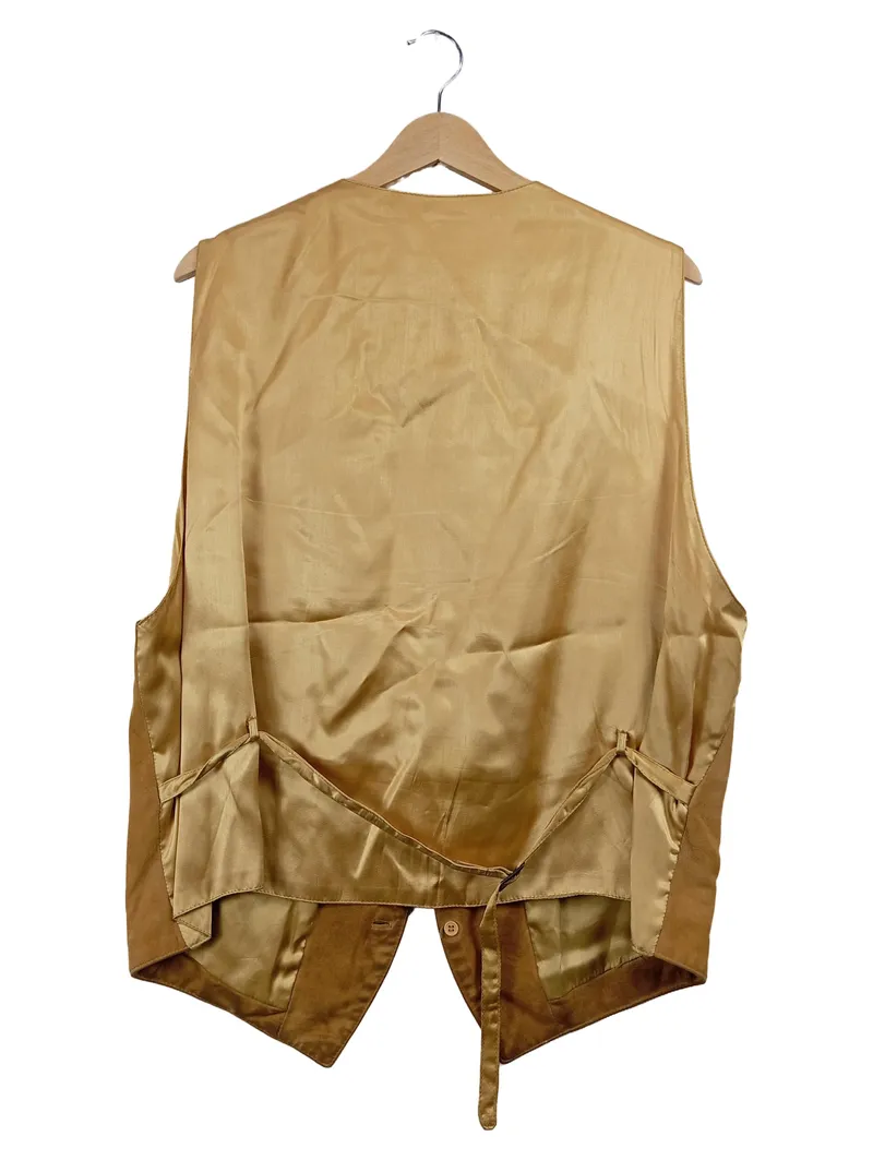 Daniel Hechter Herren Anzugweste Leder Braun Gr. 54 XXL Klassisch 2