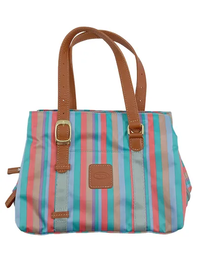 Bric's Henkeltasche Damen X-Bag Mehrfarbig Gestreift