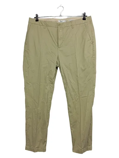 Closed Herren Chino Stoffhose Beige Gr. 52 W36 Casual Baumwolle