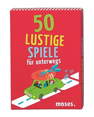 moses. 50 lustige Spiele für unterwegs Kartenspiel Reisespiel Kinder Auto