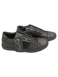 Alesya Sneaker low Damen Schwarz Gr. 36 Leder Metallic-Look Casual 1