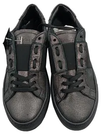 Alesya Sneaker low Damen Schwarz Gr. 36 Leder Metallic-Look Casual 2