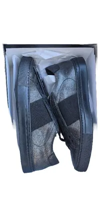 Alesya Sneaker low Damen Schwarz Gr. 36 Leder Metallic-Look Casual 3