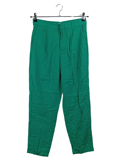 Springfield Damen Stoffhose Grün Gr. 38 W29 Casual Lyocell